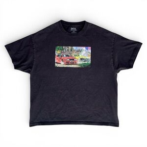 Men’s XXL DGK Y2K Vintage Black Drift Car Racing Oversized Graphic T-Shirt